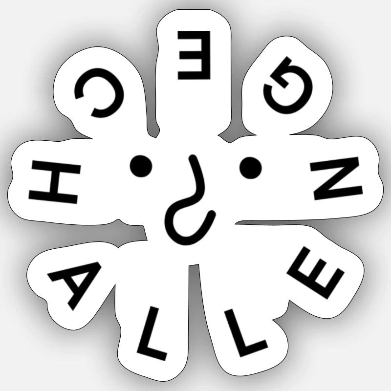 Défi 2024 accepté - - Sticker taille S (10 x 10 cm) - blanc mat