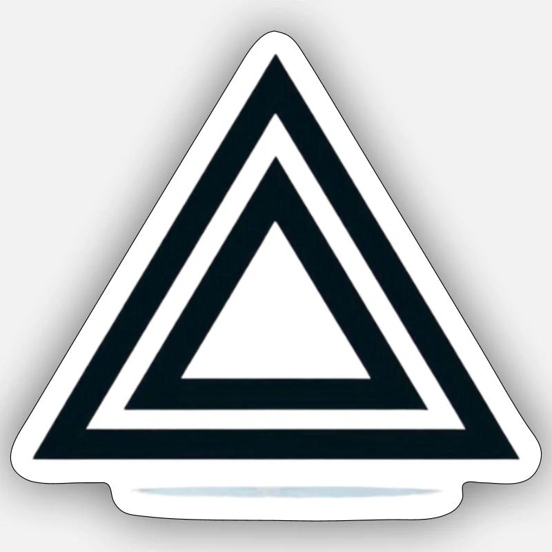 Double Pyramid Sticker Größe S (10 x 10 cm)