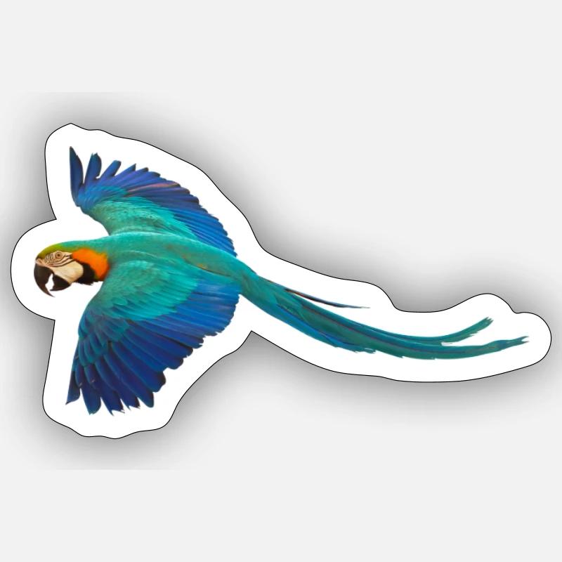 Macaw - Sticker size S (10 x 10 cm) - white matte