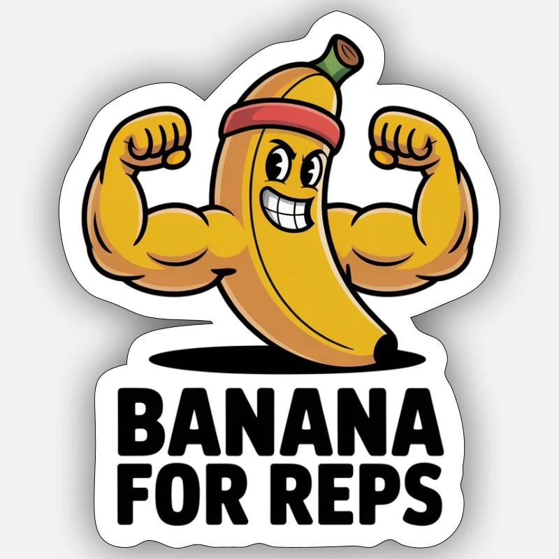 Banane pour les représentants Sticker taille S (10 x 10 cm)