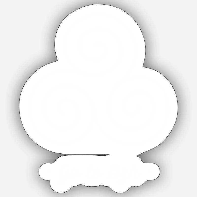 Triskell Profond - Sticker taille S (10 x 10 cm) - blanc mat