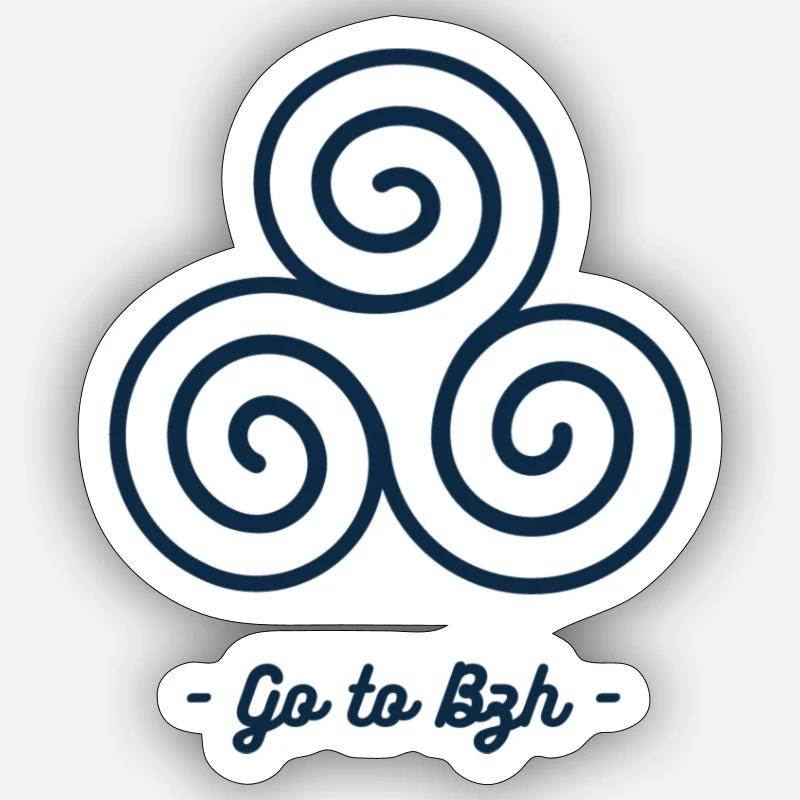 Triskell Profond Sticker taille S (10 x 10 cm)