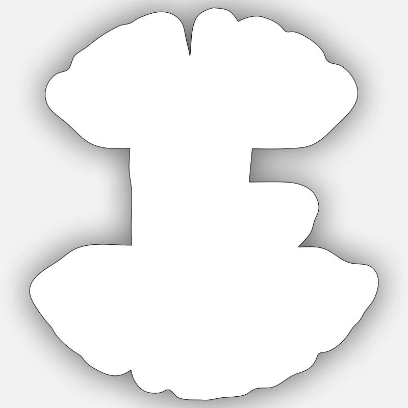 Live Long Hand - Sticker taille S (10 x 10 cm) - blanc mat