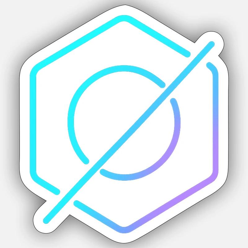 Équilibre néon Sticker taille S (10 x 10 cm)