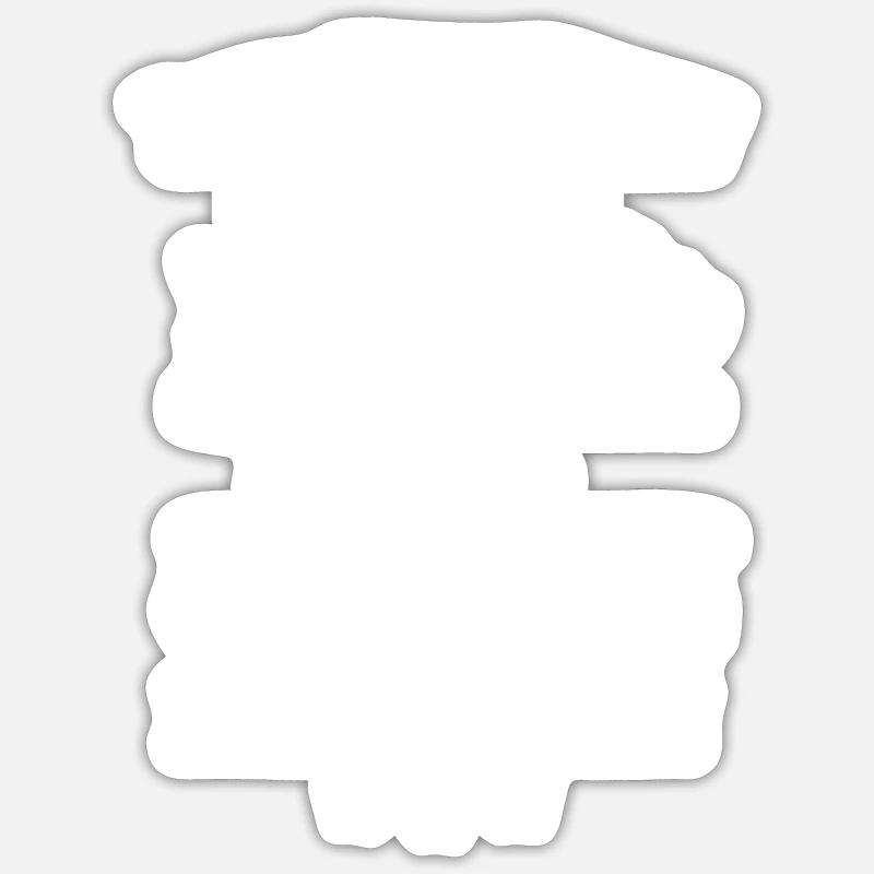 Ich bin eine Erzieherin - Sticker Größe S (10 x 10 cm) - Mattweiß
