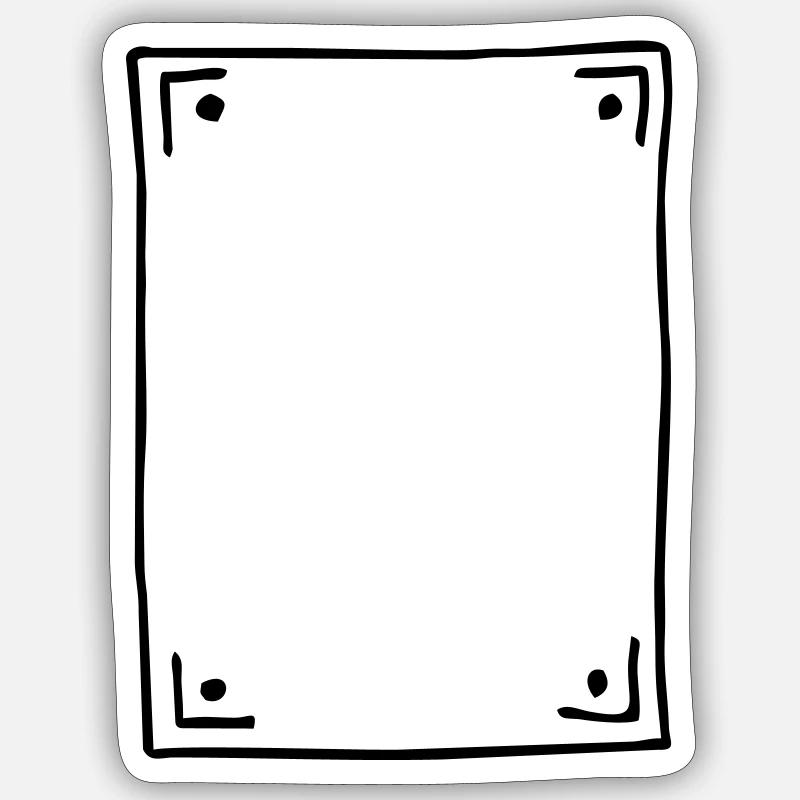 cadre - Sticker taille S (10 x 10 cm) - blanc mat