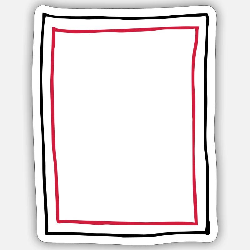 Frame picture frame - Sticker size S (10 x 10 cm) - white matte