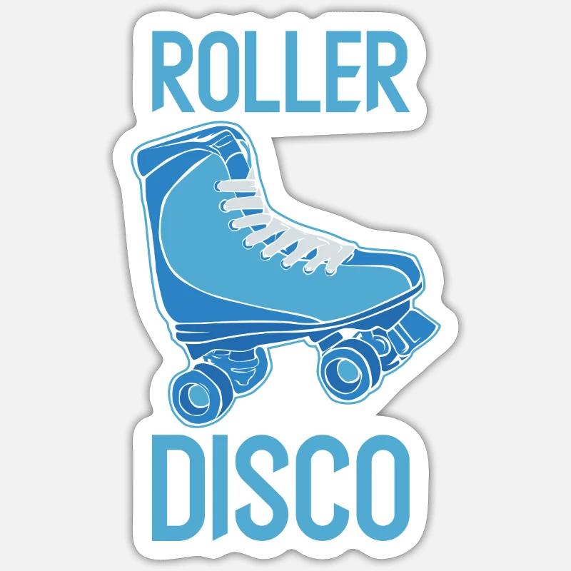 Roller Disco - roller skate Old school nostalgia Sticker size S (10 x 10 cm)