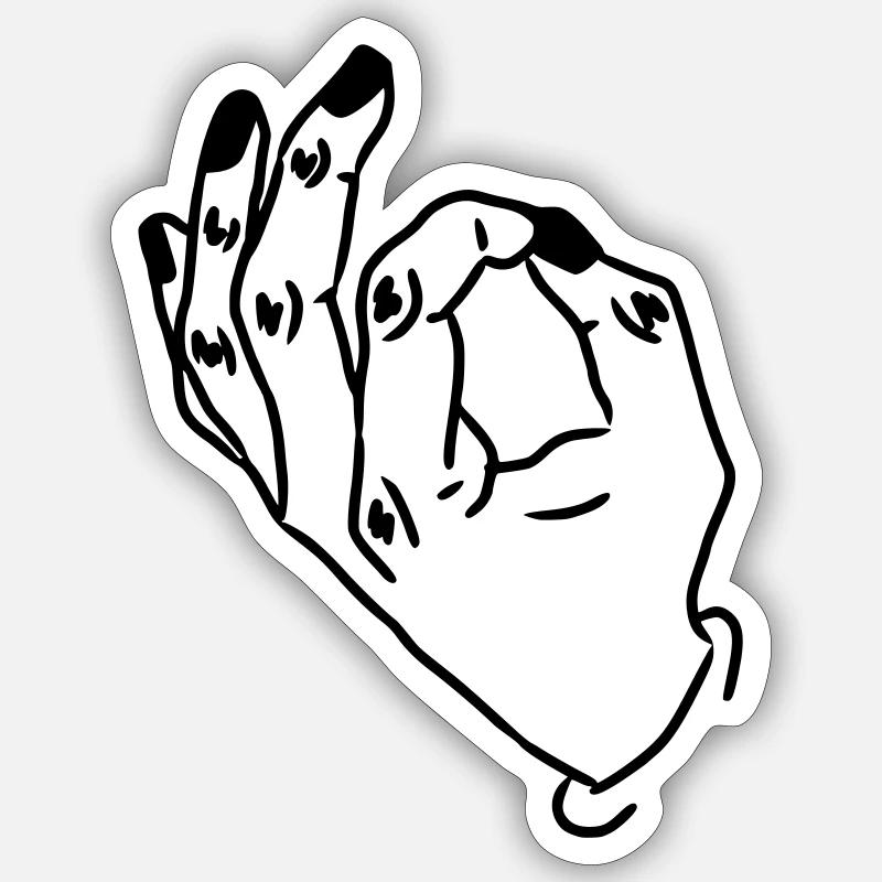 Jetez un coup d’œil - Sticker taille S (10 x 10 cm) - blanc mat