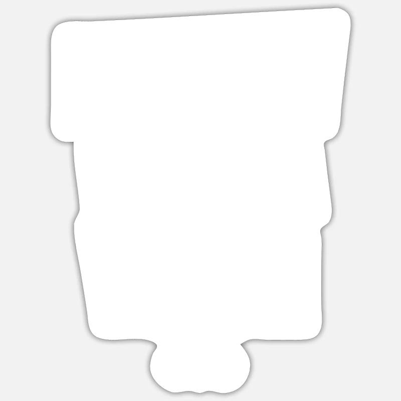 Rollt bei mir - Sticker Größe S (10 x 10 cm) - Mattweiß