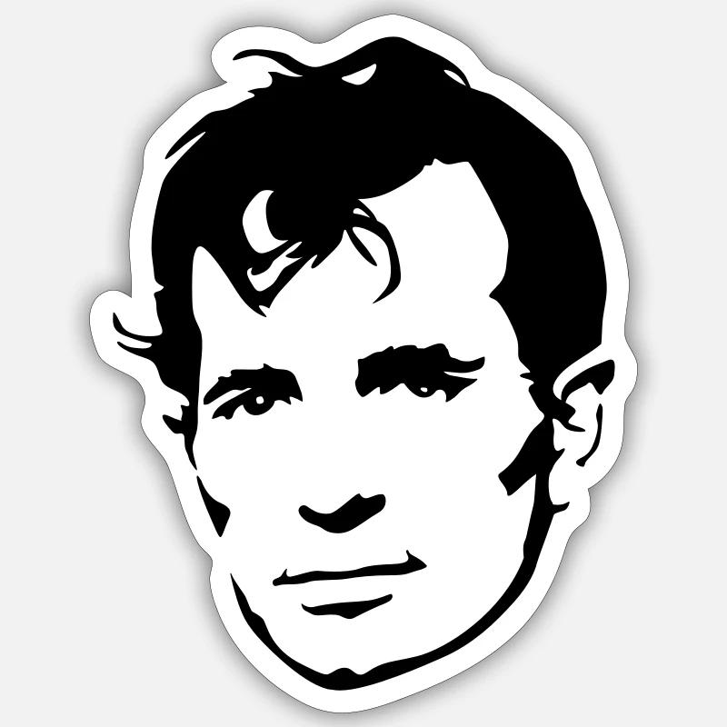 Kerouac Sticker taille S (10 x 10 cm)