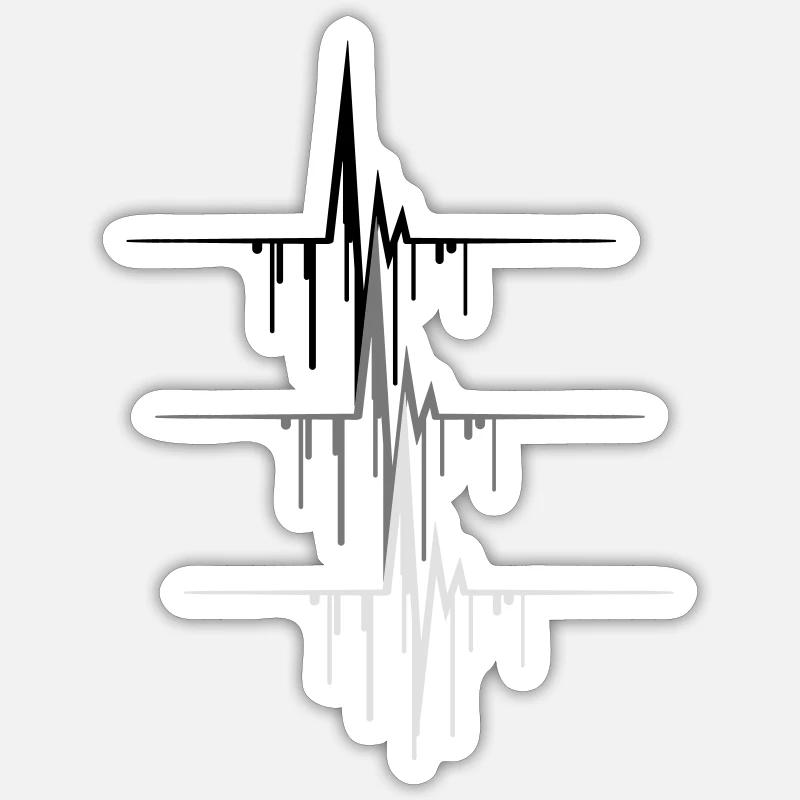 pulse_graffiti Sticker size S (10 x 10 cm)