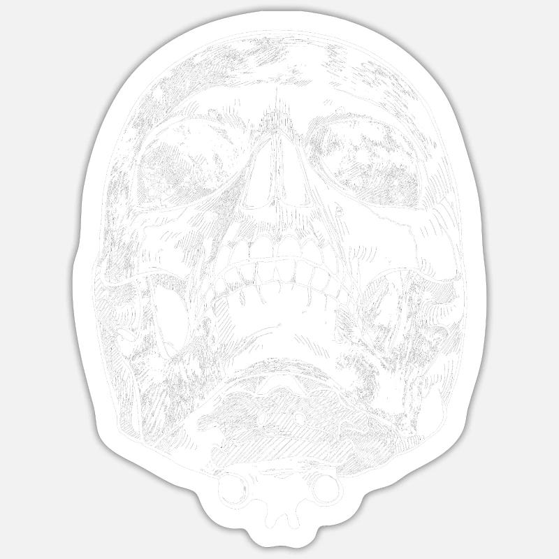 Skull skull bones Sticker size S (10 x 10 cm)
