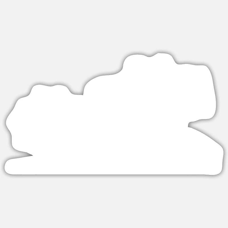 Description de la forêt - Sticker taille S (10 x 10 cm) - blanc mat