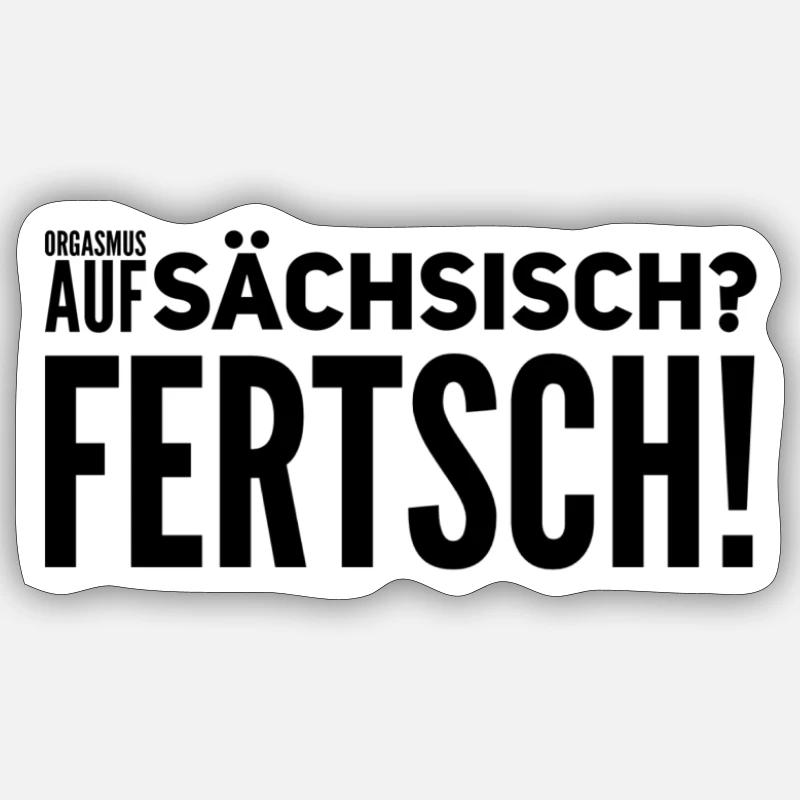 sächsischer Organsmus - Sticker Größe S (10 x 10 cm) - Mattweiß