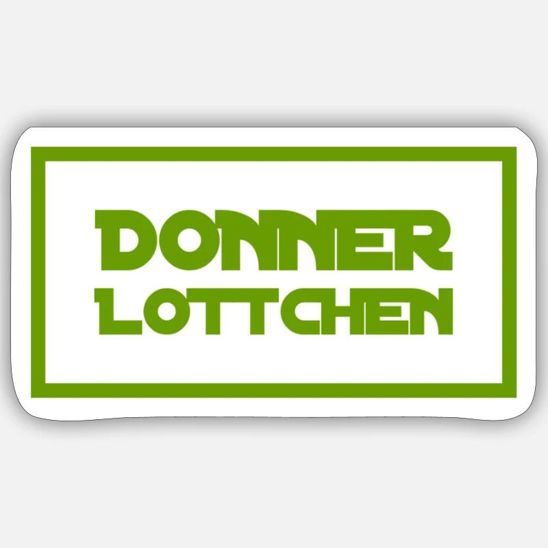 DONNERLOTTCHEN Sticker Größe S (10 x 10 cm)