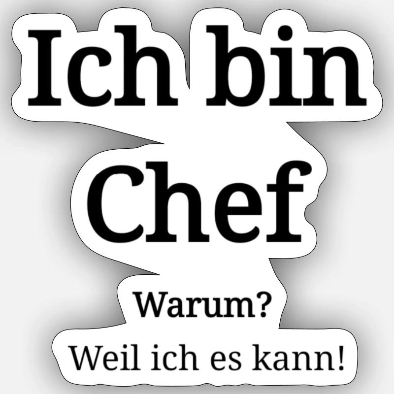 I am boss because i can make it nice gift Sticker size S (10 x 10 cm)