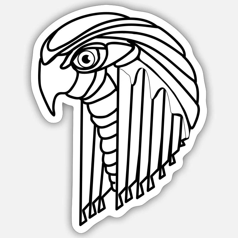 tecbird - Sticker size S (10 x 10 cm) - white matte
