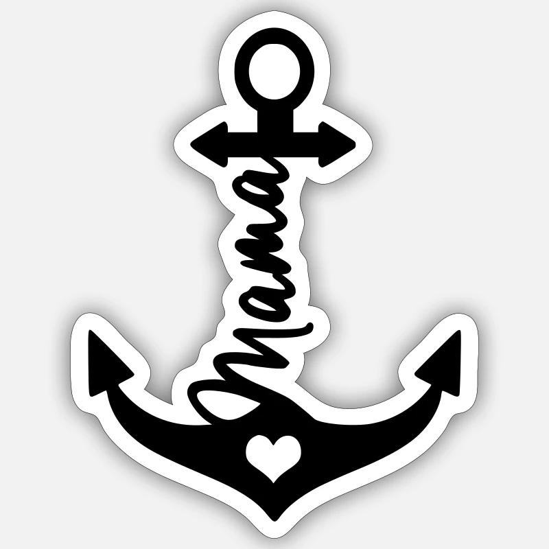 Maman d’ancrage Sticker taille S (10 x 10 cm)
