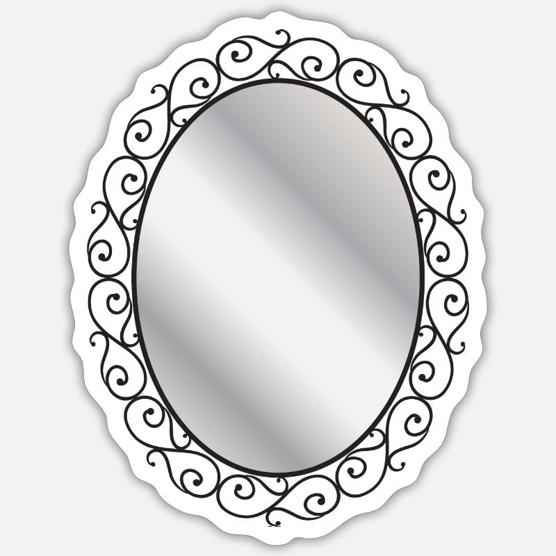 Mirror Sticker size S (10 x 10 cm)