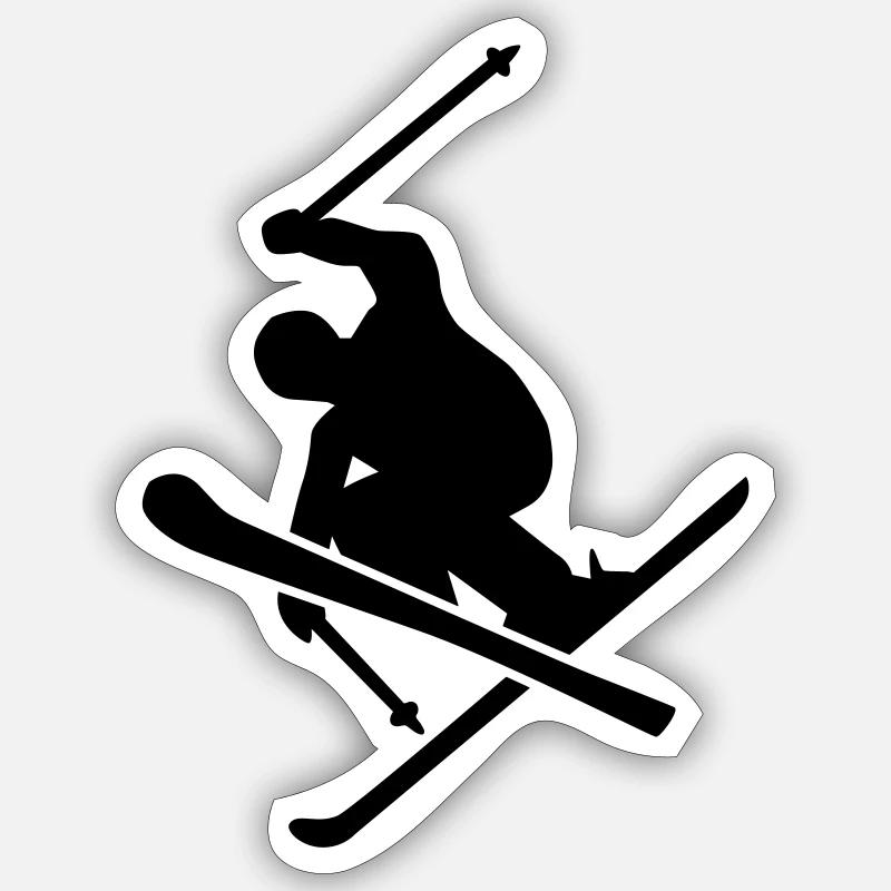 Ski Sticker taille S (10 x 10 cm)