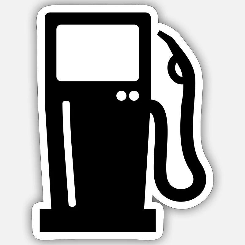 Station d'essence Sticker taille S (10 x 10 cm)