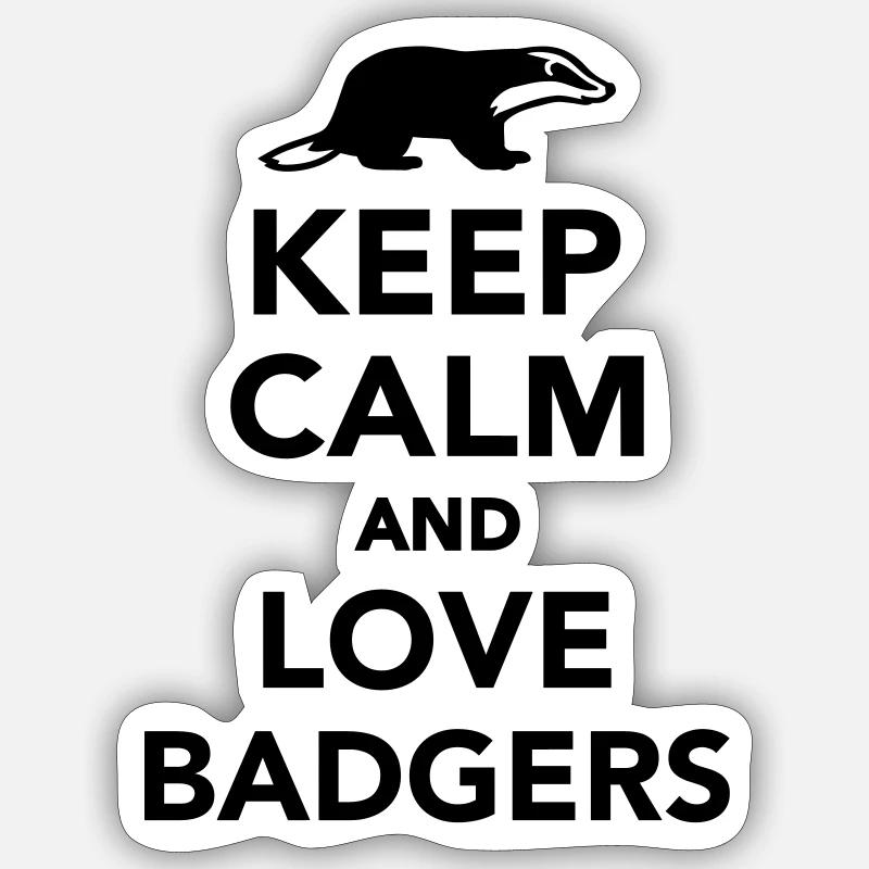 Dachs Sticker Größe S (10 x 10 cm)