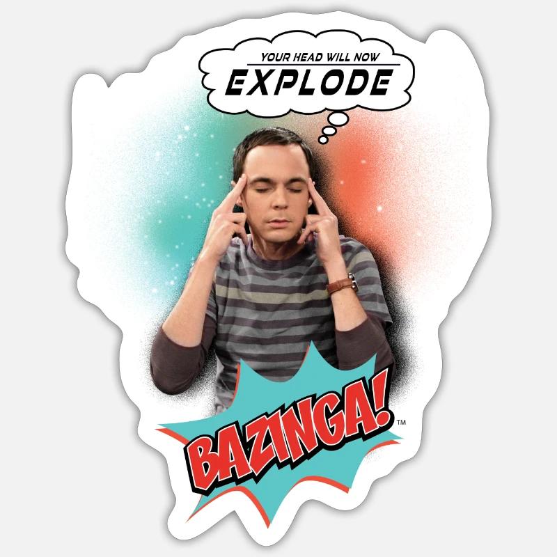 The Big Bang Theory Explode Sticker taille S (10 x 10 cm)