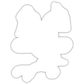 Harley Quinn black & white - Sticker size S (10 x 10 cm) - white matte - Front