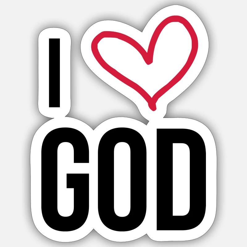 Christlich / Christ / Katholisch / Religion - Sticker Größe S (10 x 10 cm) - Mattweiß