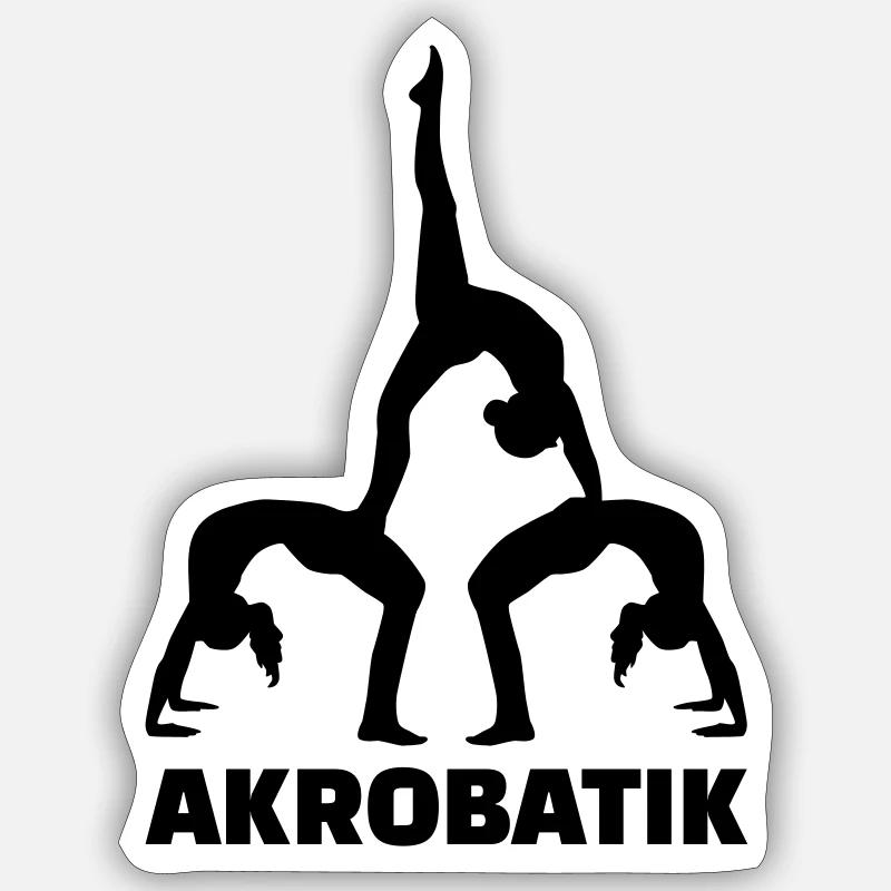 Akrobatik Sticker Größe S (10 x 10 cm)