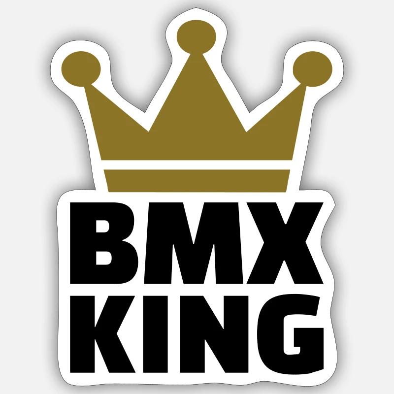BMX - Sticker taille S (10 x 10 cm) - blanc mat