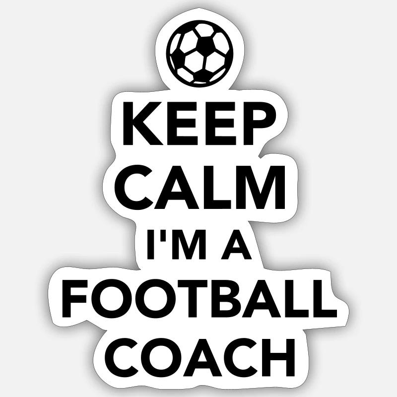 Fußball - Sticker Größe S (10 x 10 cm) - Mattweiß
