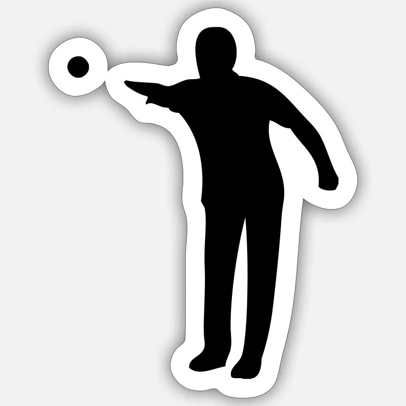 Boule - Sticker Größe S (10 x 10 cm) - Mattweiß
