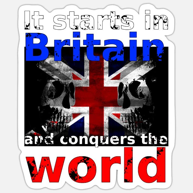 Britain - Sticker Größe S (10 x 10 cm) - Mattweiß