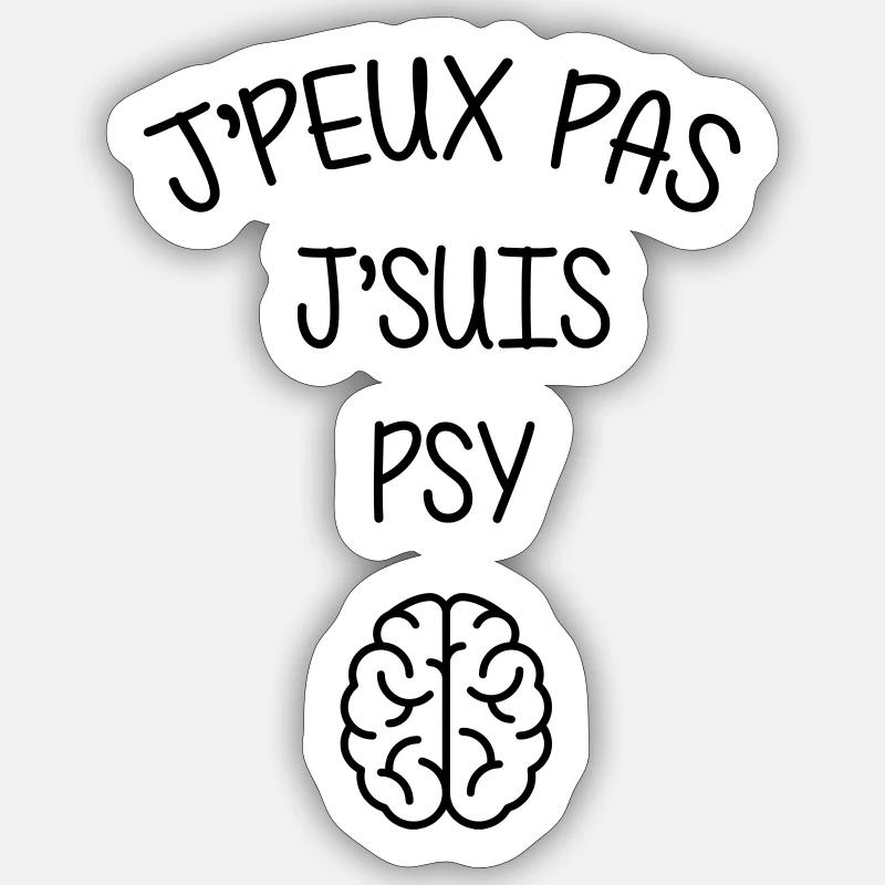 Psychoanalysis Psychoanalytiker Psychanalyse - Sticker size S (10 x 10 cm) - white matte