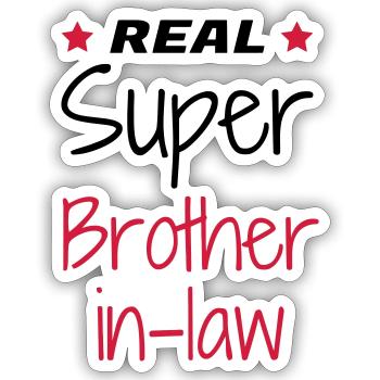 Sister in law Brother in law Beau Frère Wedding - Sticker size S (10 x 10 cm) - white matte - Front