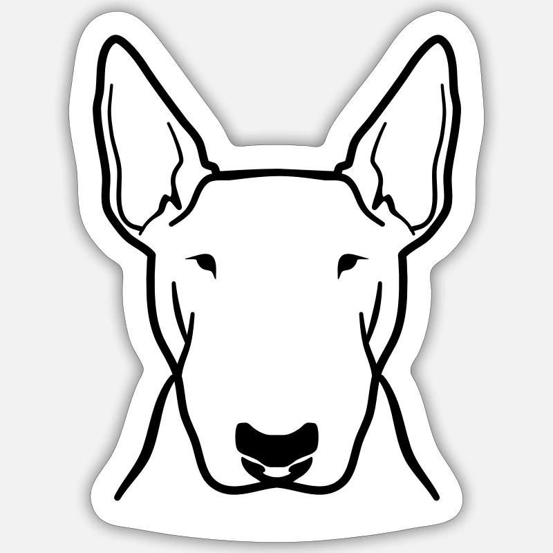 Bull terrier Sticker size S (10 x 10 cm)
