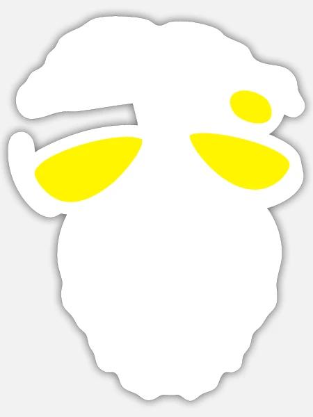 Cool Monkey - Coole Affe - Sticker size S (10 x 10 cm) - white matte
