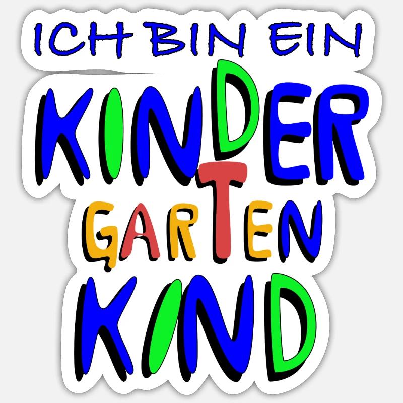 kindergarten - Sticker size S (10 x 10 cm) - white matte