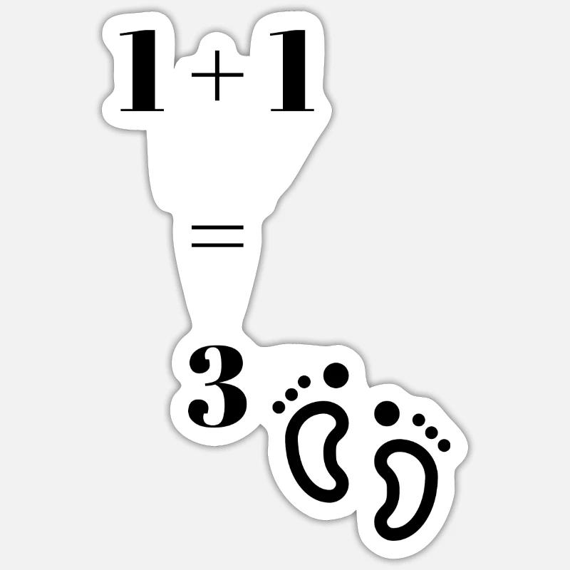 Ankündigung - Sticker Größe S (10 x 10 cm) - Mattweiß