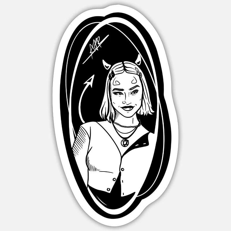 She Devil Sticker size S (10 x 10 cm)