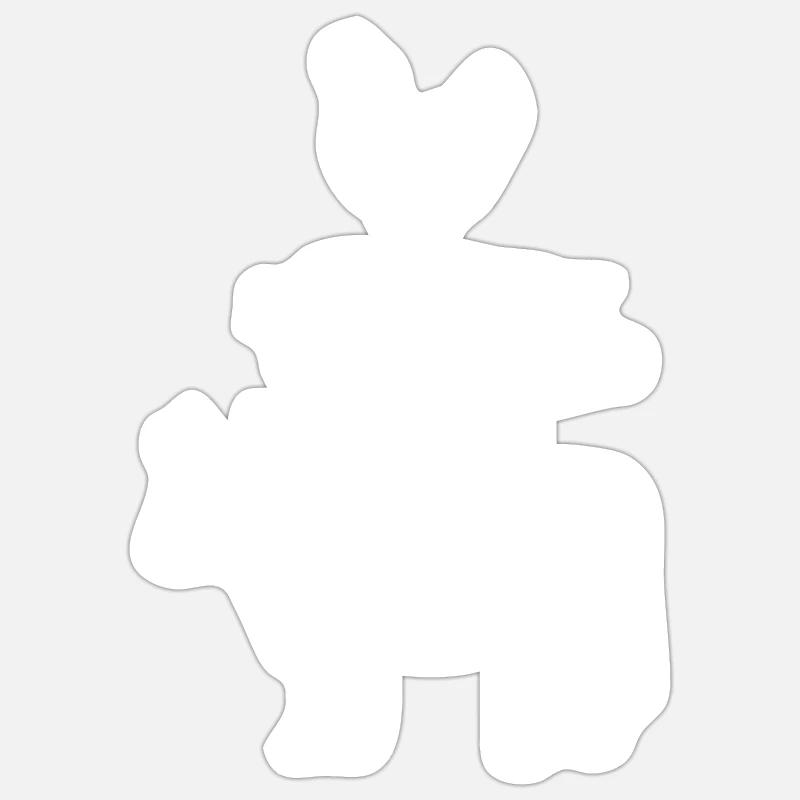 Freunde nicht essen - vegan oder vegetarisch Sticker Größe S (10 x 10 cm)