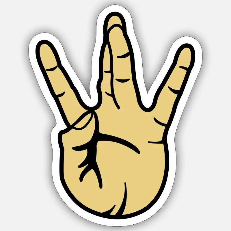 westside hand Sticker size S (10 x 10 cm)