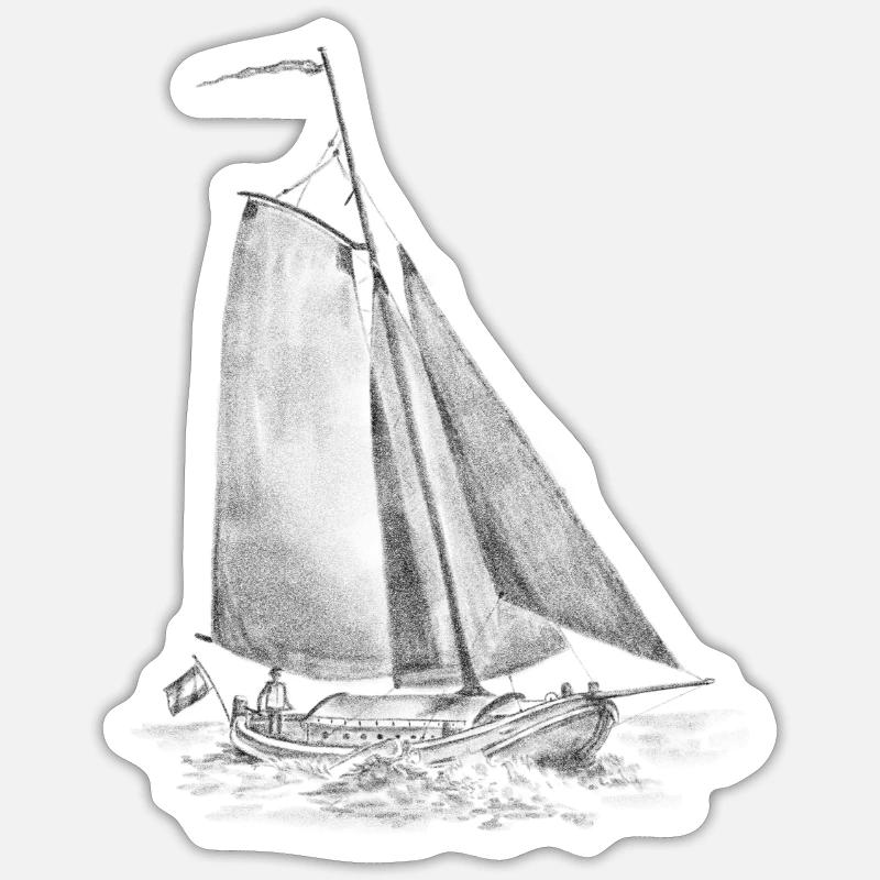 Lemsteraake on course Sticker size S (10 x 10 cm)