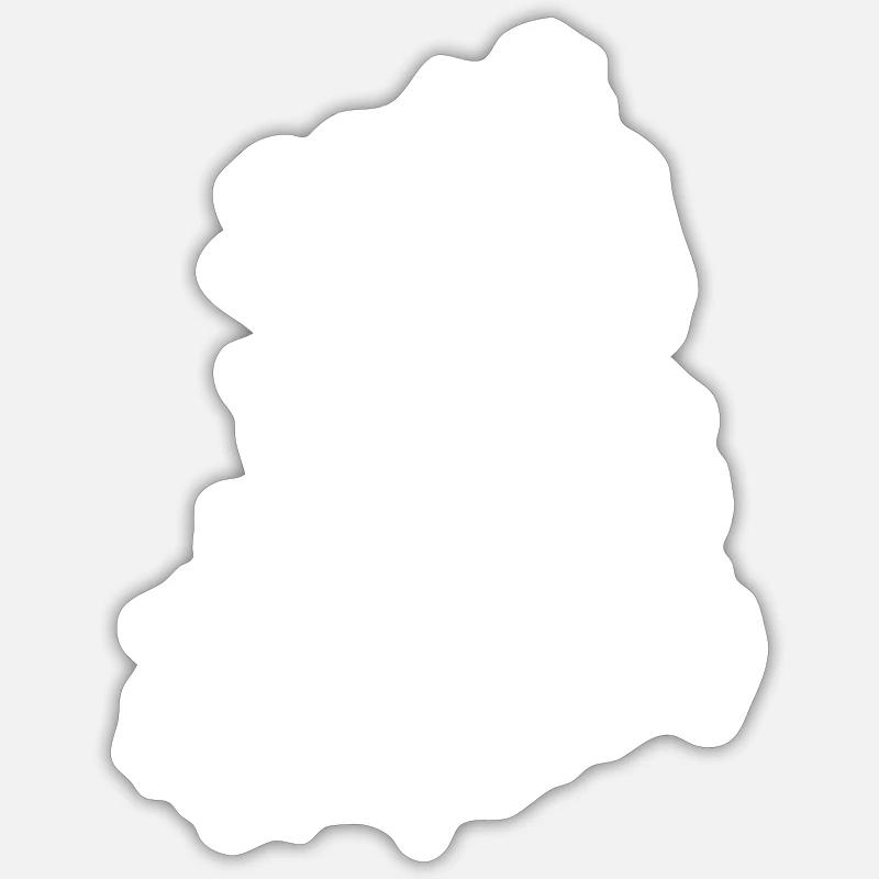 GDR - Sticker size S (10 x 10 cm) - white matte