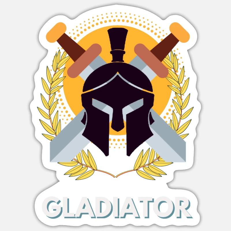 gladiator, gladiator, spartan Sticker size S (10 x 10 cm)