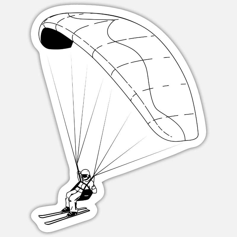 Speedriding Speedflying Sticker taille S (10 x 10 cm)