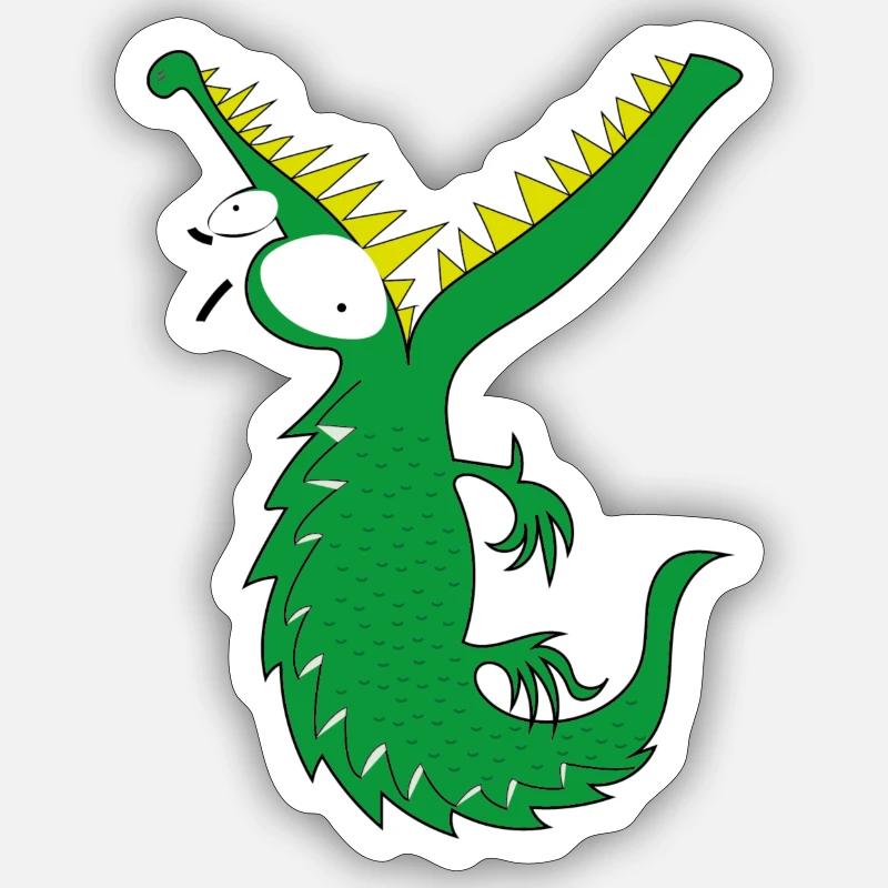 enfants crocodiles fun Geschenckidee - Sticker taille S (10 x 10 cm) - blanc mat