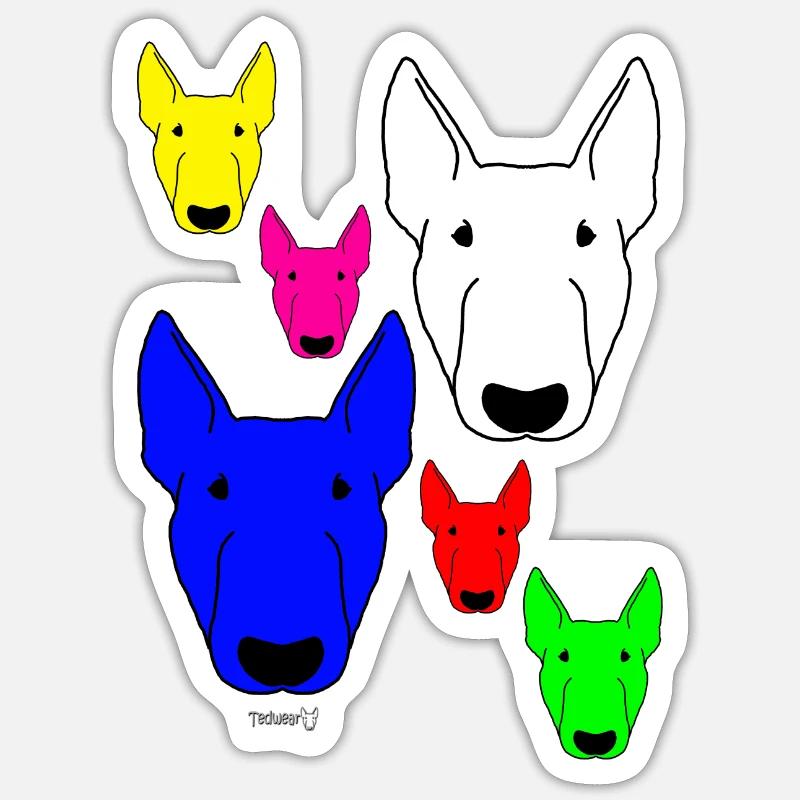 Bully Colours - Sticker size S (10 x 10 cm) - white matte